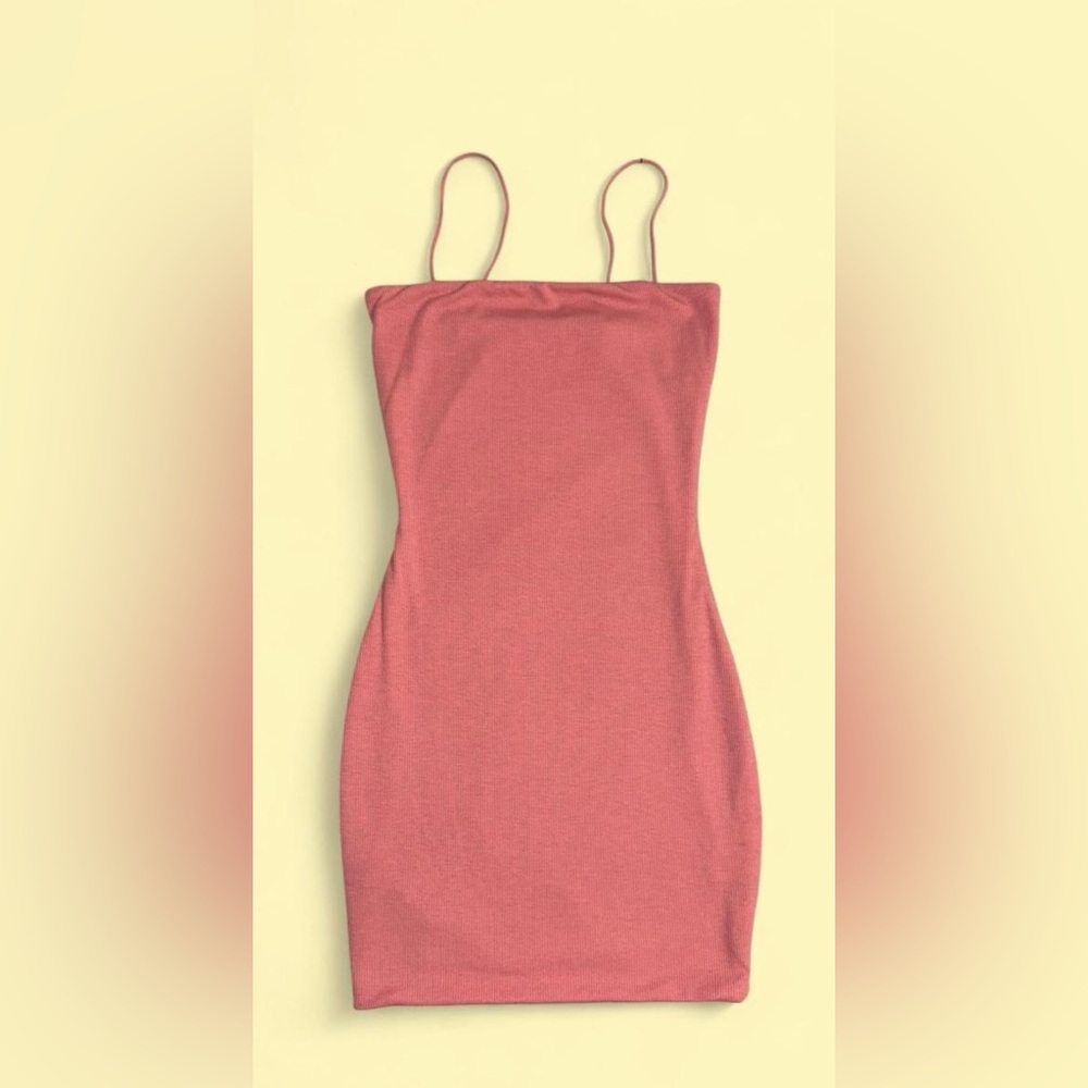 Love Tree Pink Strapless Bodycon Dress